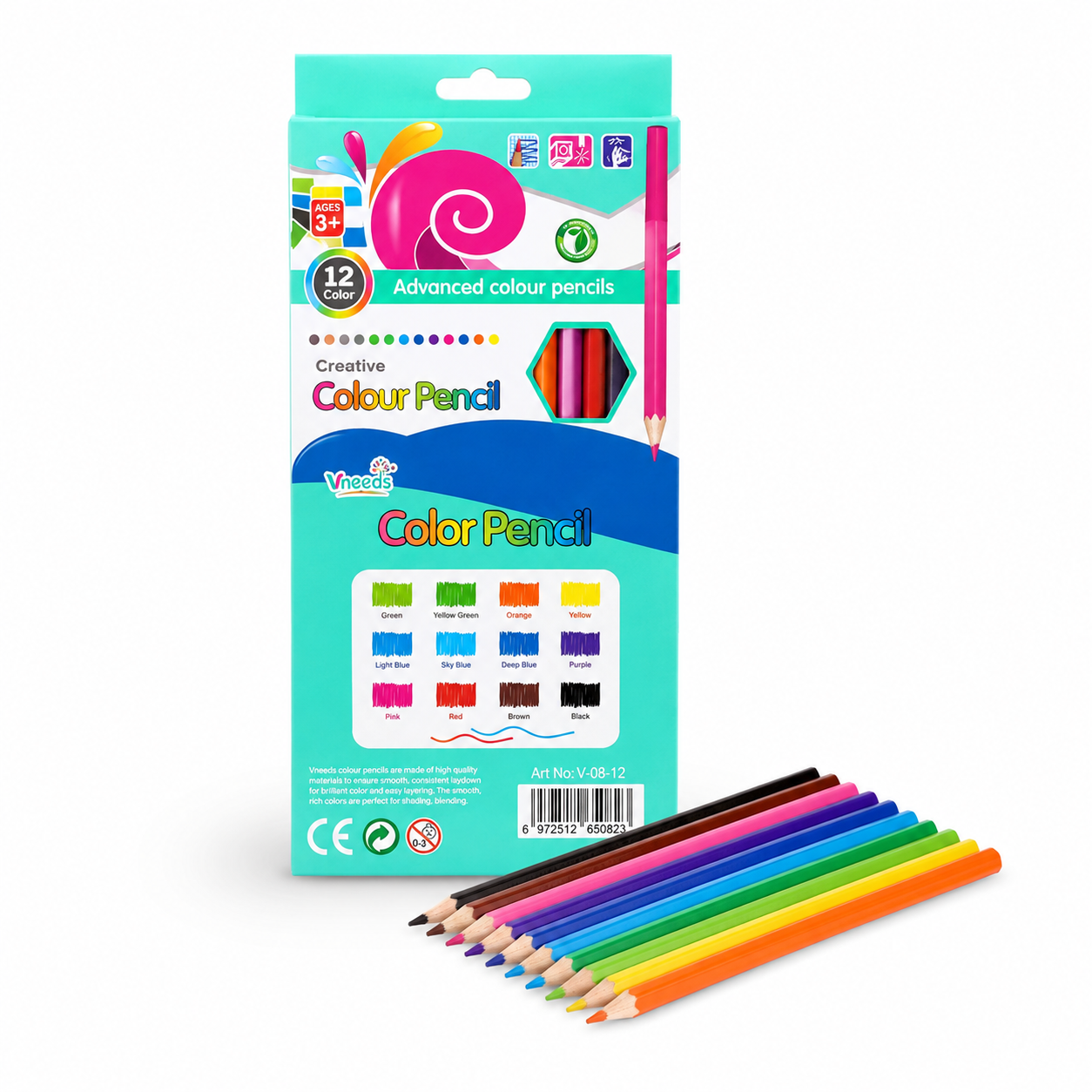12-Color Creative Colour Pencil Set