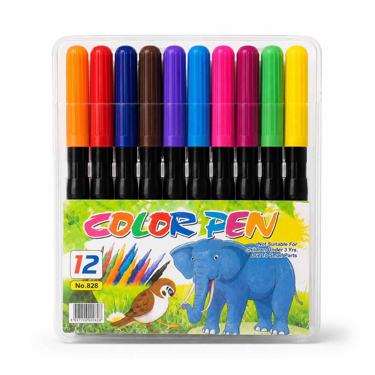 12-Color Marker Pen Set