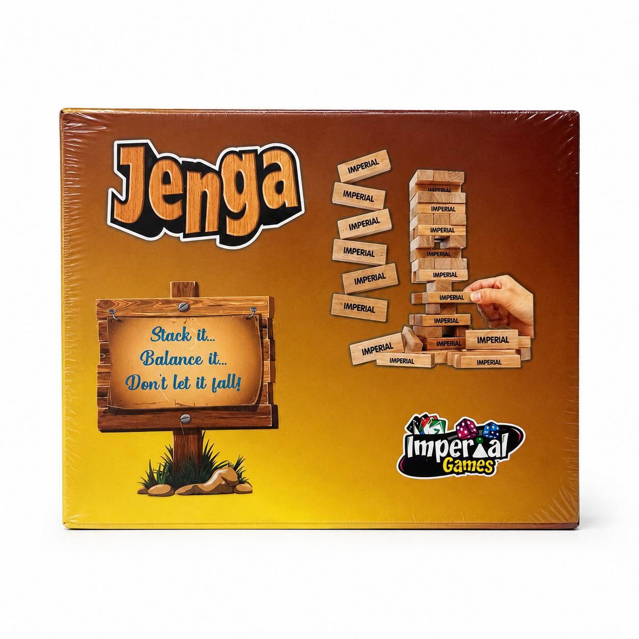 Classic Wooden Block Stacking Game