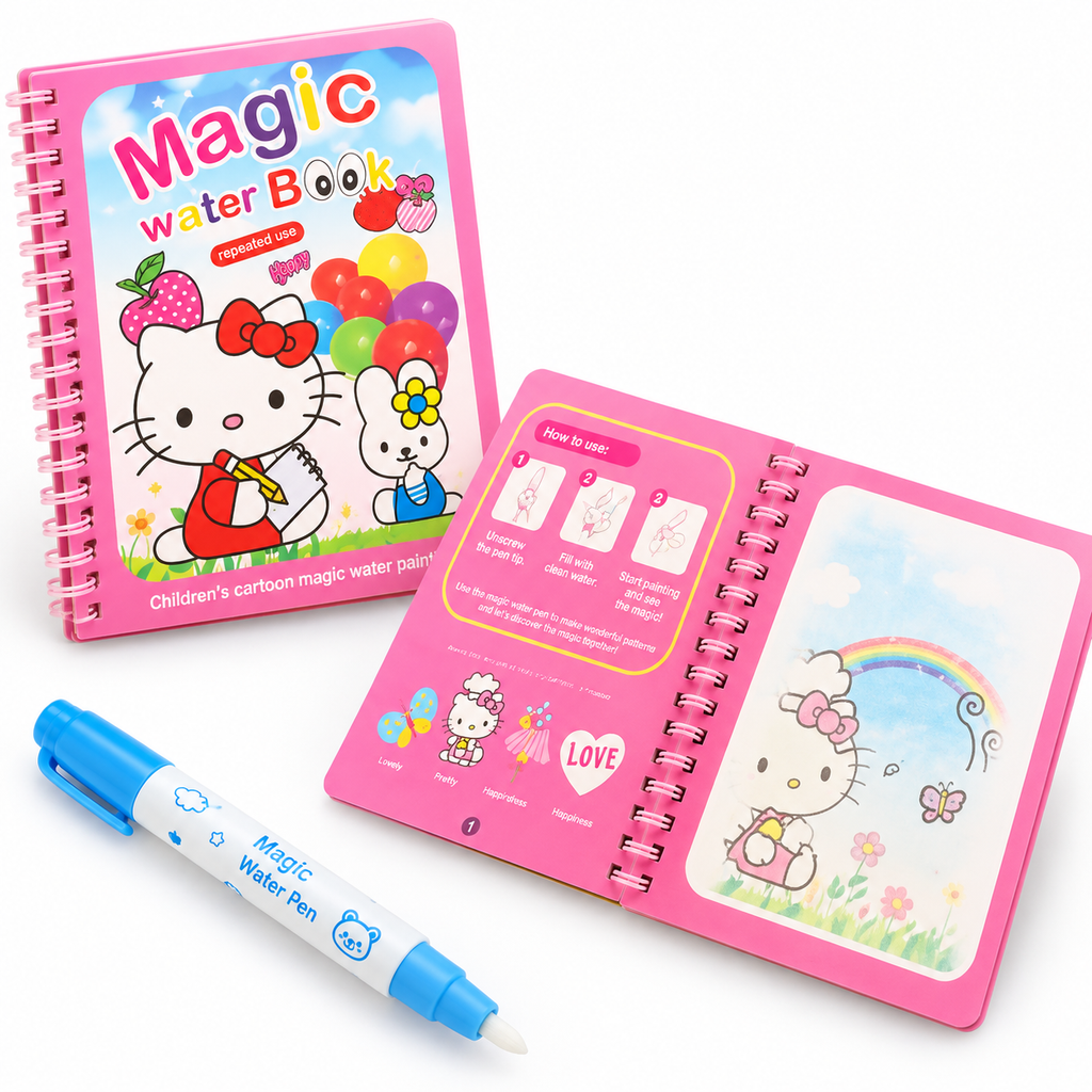 Magic Water Book – Reusable Water Colouring Book